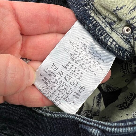 Pilcro and the Letterpress Women's Dark Wash Serif Skinny Jeans - Picture 5 of 7